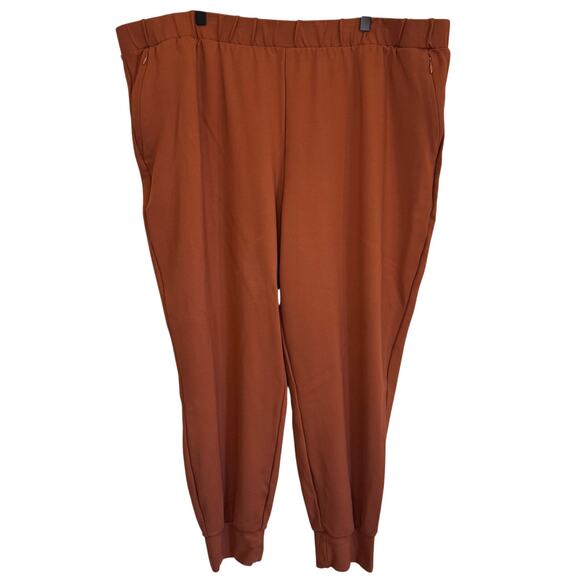 Universal Standard Luxe Laid-Back Pointe Joggers in Ginger XL = 26/28 - Picture 1 of 6